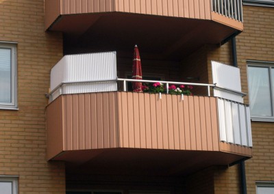 balkongskydd korrugerad